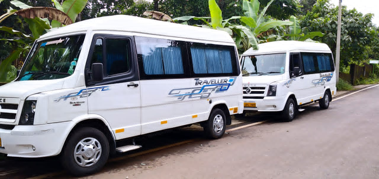 12 seater traveller price in kerala